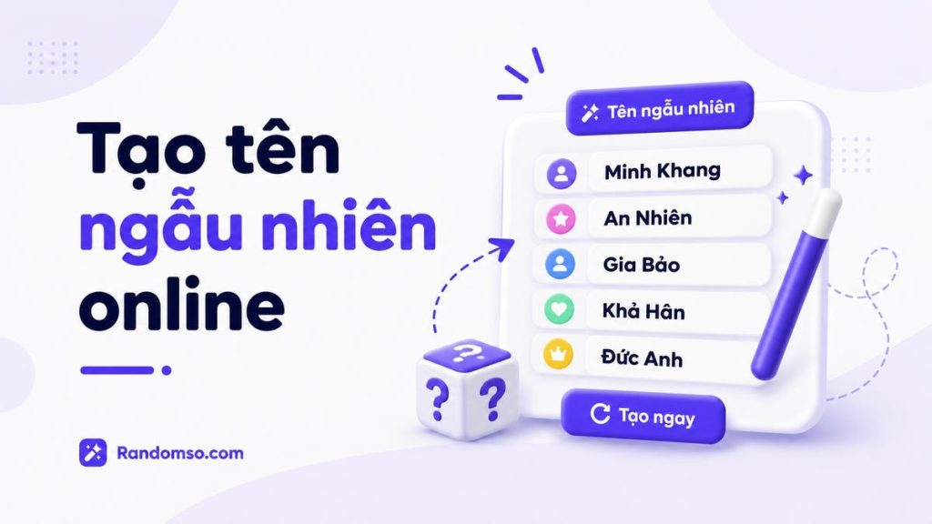 Trình tạo tên ngẫu nhiên online